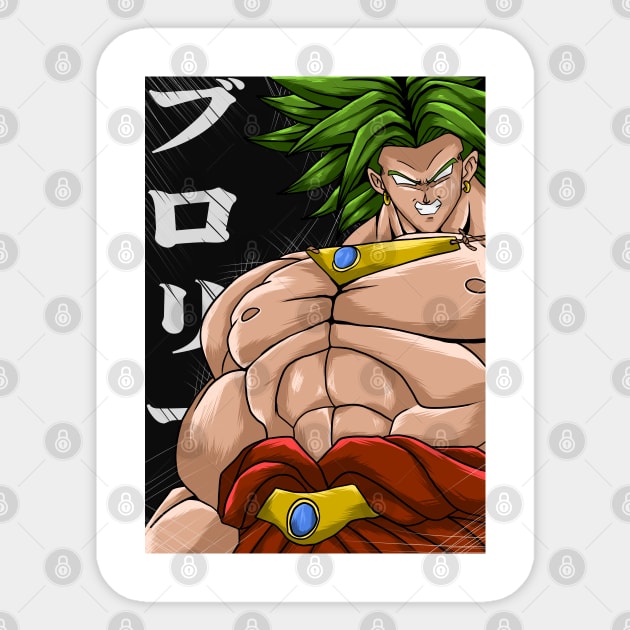 broly legendary super saiyan Sticker by Amartwork